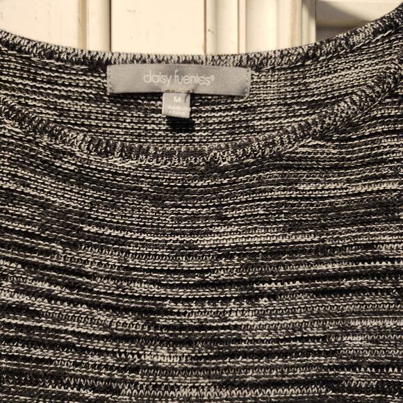 Daisy Fuentes Medium Heather Black Sweater Tunic - Picture 2 of 4